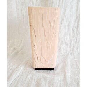 Shawnee USA Pink Fairywood Ceramic Vase With Woodgrain 8.25"